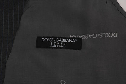 Елегантний жилет Dolce &amp; Gabbana в сіру смужку