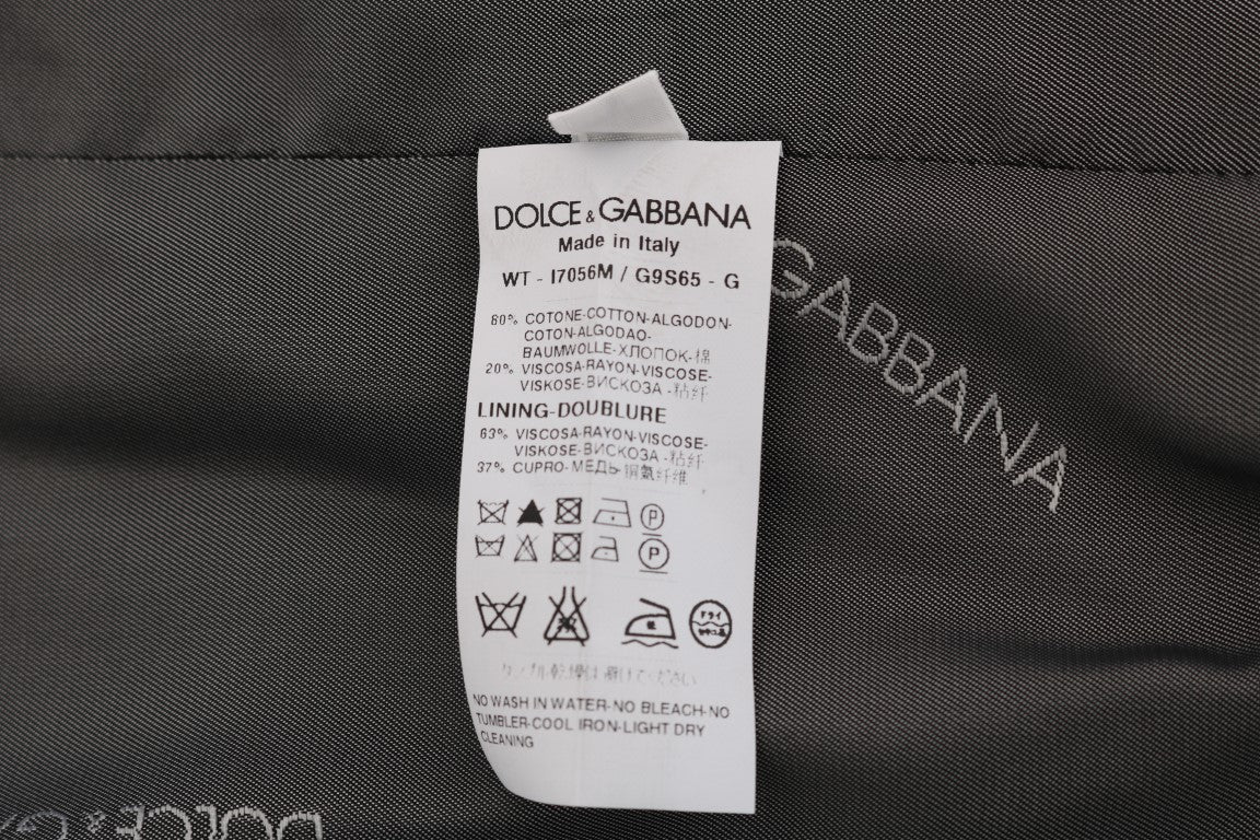 Елегантний жилет Dolce &amp; Gabbana в сіру смужку