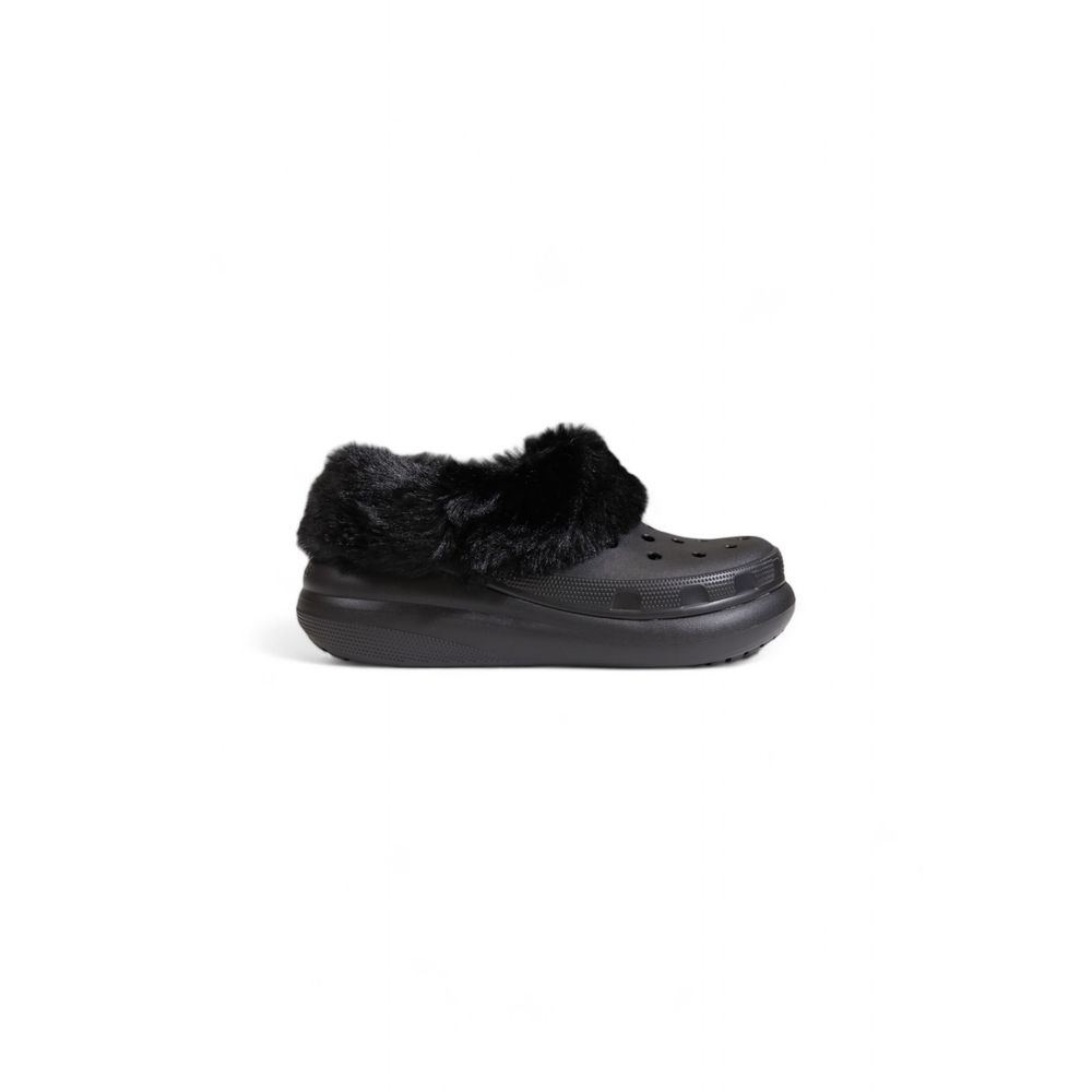 Чорні синтетичні босоніжки Crocs
