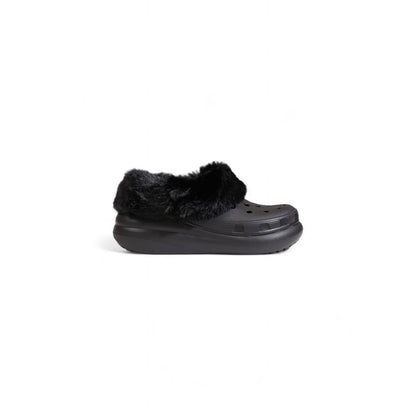 Чорні синтетичні босоніжки Crocs