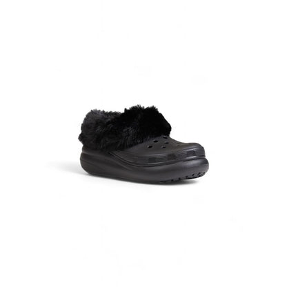 Чорні синтетичні босоніжки Crocs