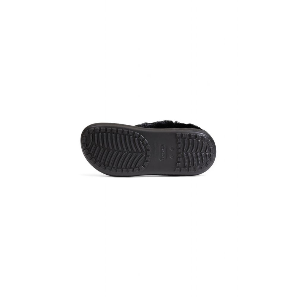 Чорні синтетичні босоніжки Crocs