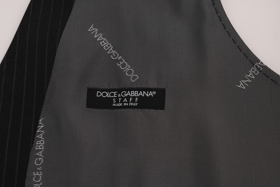 Елегантний смугастий сірий жилет Dolce &amp; Gabbana