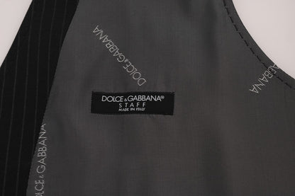 Елегантний смугастий сірий жилет Dolce &amp; Gabbana