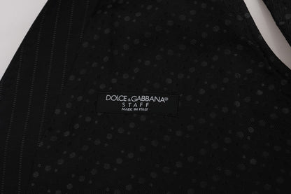 Елегантний чоловічий жилет Dolce &amp; Gabbana в сіру смужку
