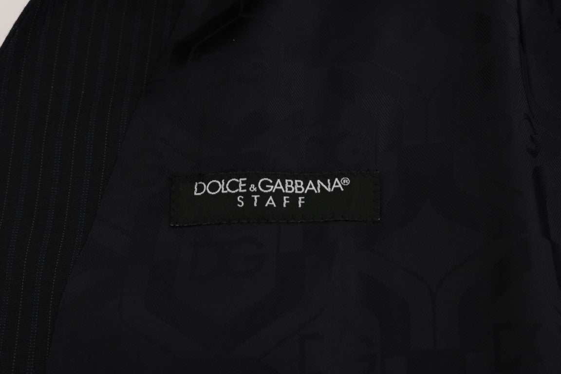 Витончена жилетка зі сумішшю вовни в смужку Dolce &amp; Gabbana