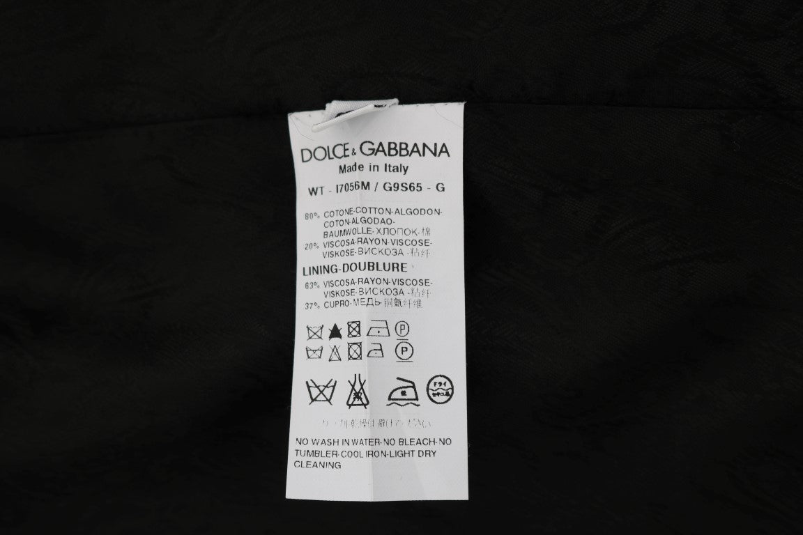 Витончений чорний однобортний жилет Dolce &amp; Gabbana