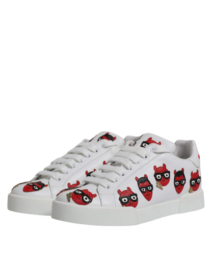 Кросівки Dolce &amp; Gabbana White Devil Face Portofino