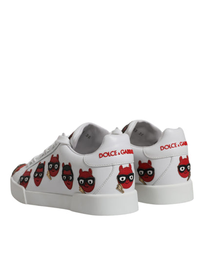 Кросівки Dolce &amp; Gabbana White Devil Face Portofino