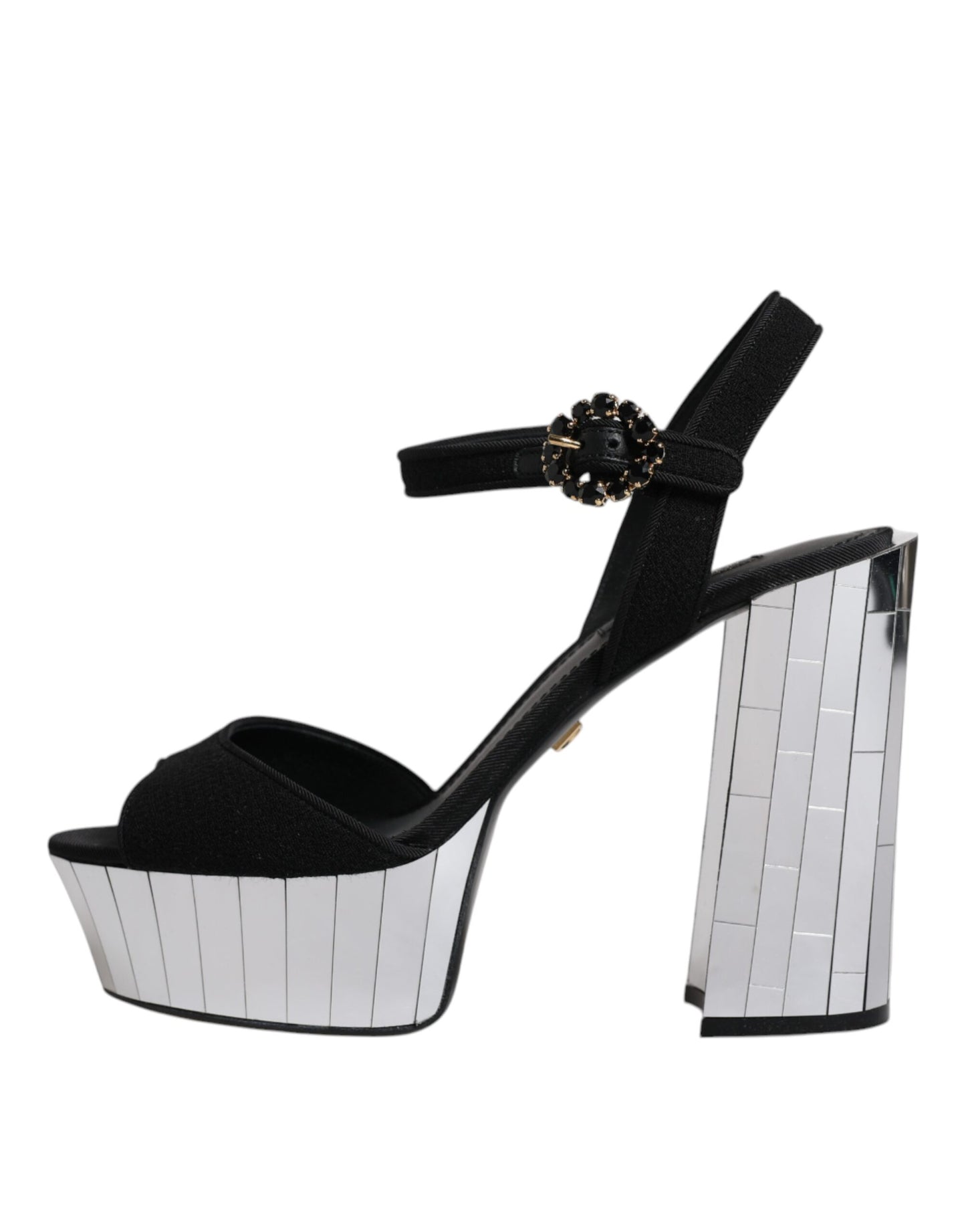 Босоніжки на платформі Dolce &amp; Gabbana Black Mirror Heels