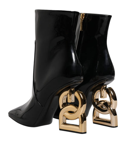 Чорні шкіряні черевики Dolce &amp; Gabbana Jackie