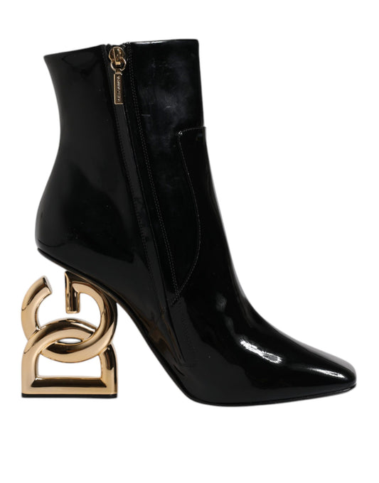 Чорні шкіряні черевики Dolce &amp; Gabbana Jackie