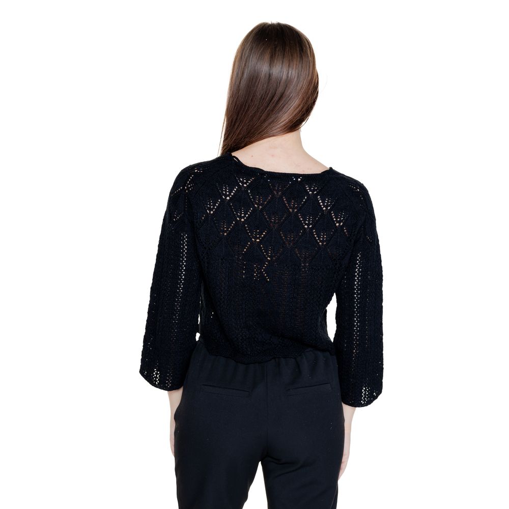 Чорні бавовняні топи та футболки Vero Moda