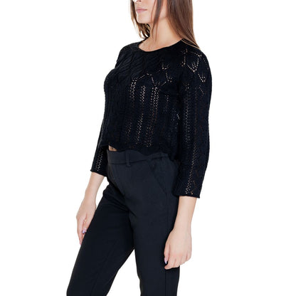 Чорні бавовняні топи та футболки Vero Moda