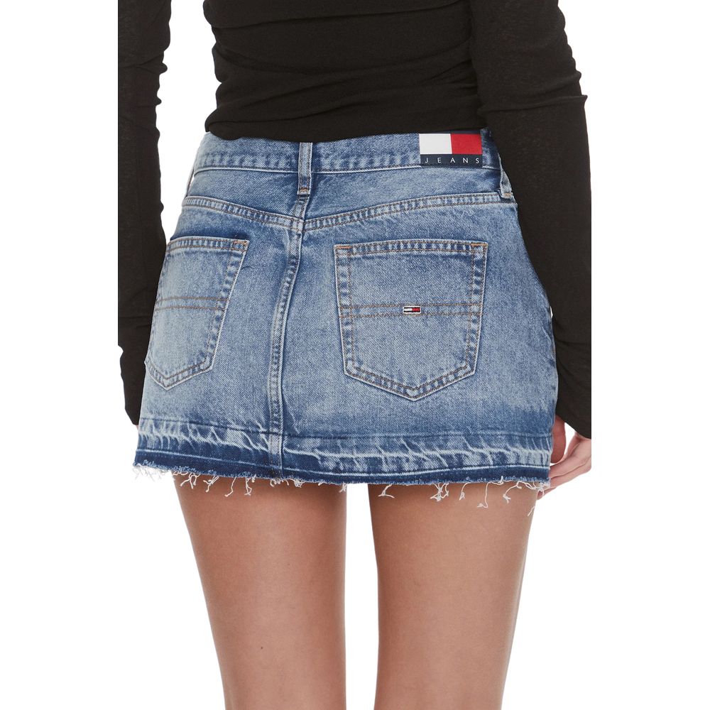 Синя бавовняна спідниця Tommy Hilfiger Jeans