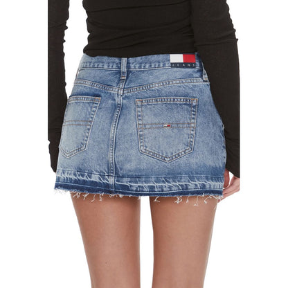 Синя бавовняна спідниця Tommy Hilfiger Jeans