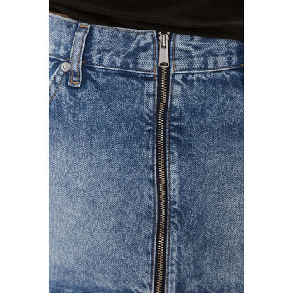 Синя бавовняна спідниця Tommy Hilfiger Jeans