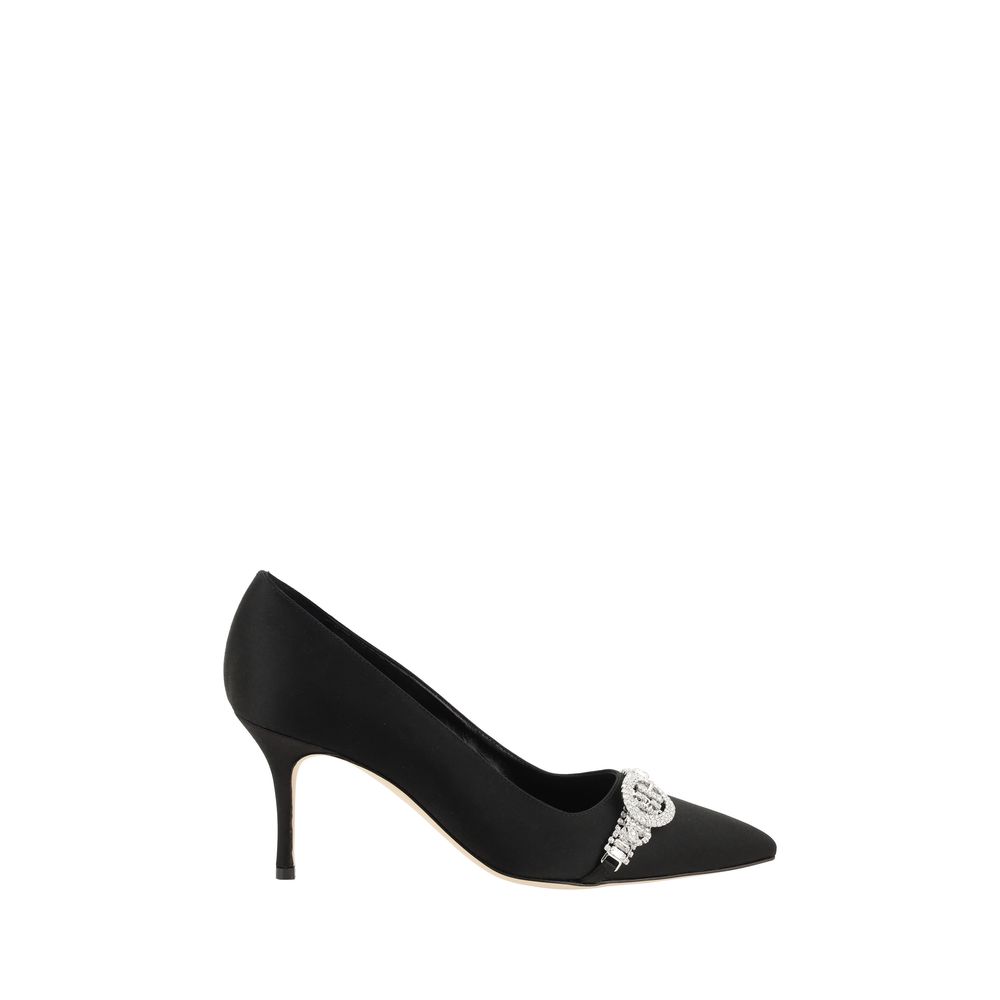 Атласні туфлі Manolo Blahnik Asapump