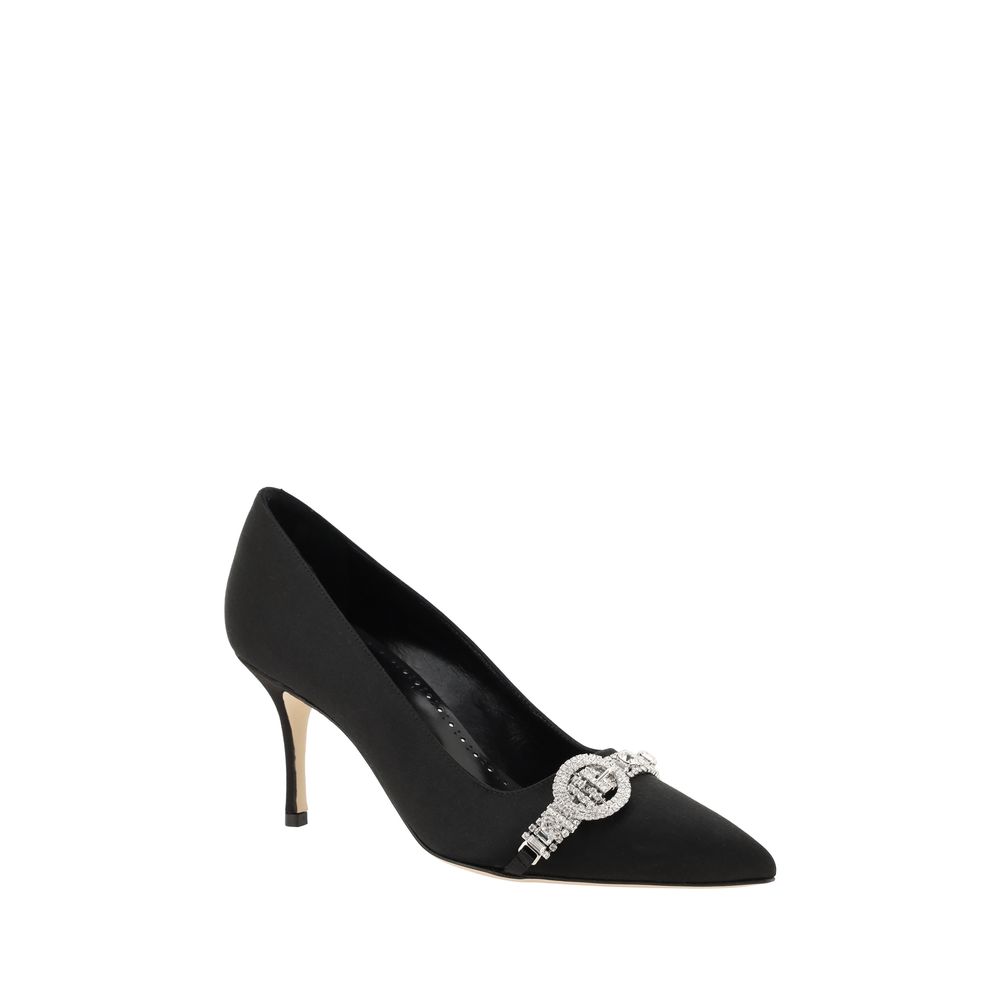 Атласні туфлі Manolo Blahnik Asapump