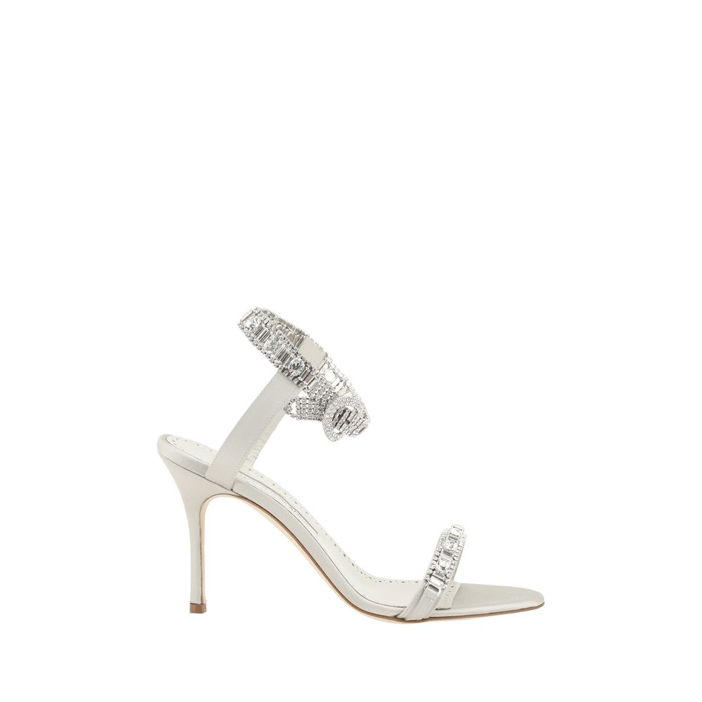 Атласні босоніжки Manolo Blahnik Asasan
