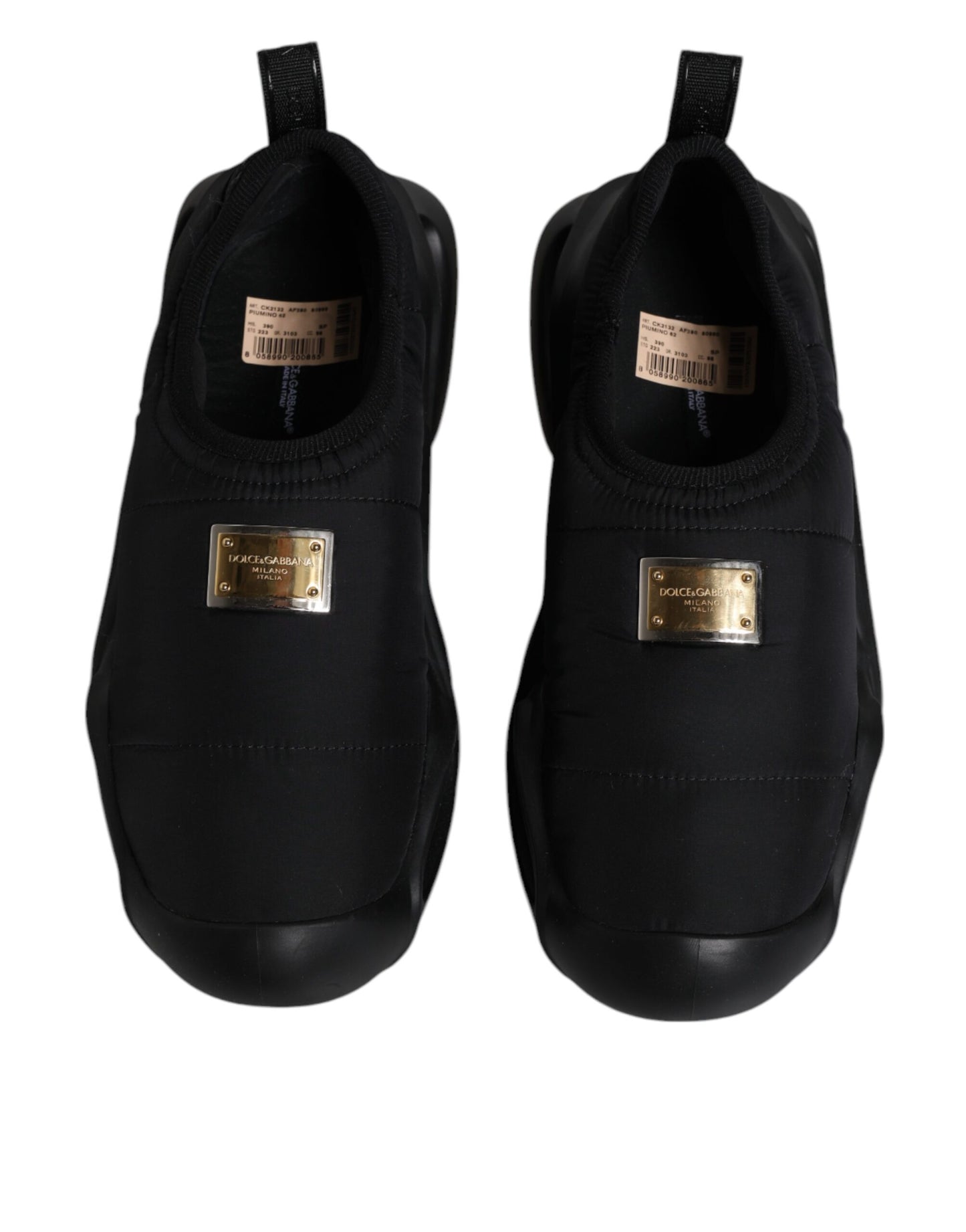 Чоловічі кросівки Dolce &amp; Gabbana Black Slip On Wave