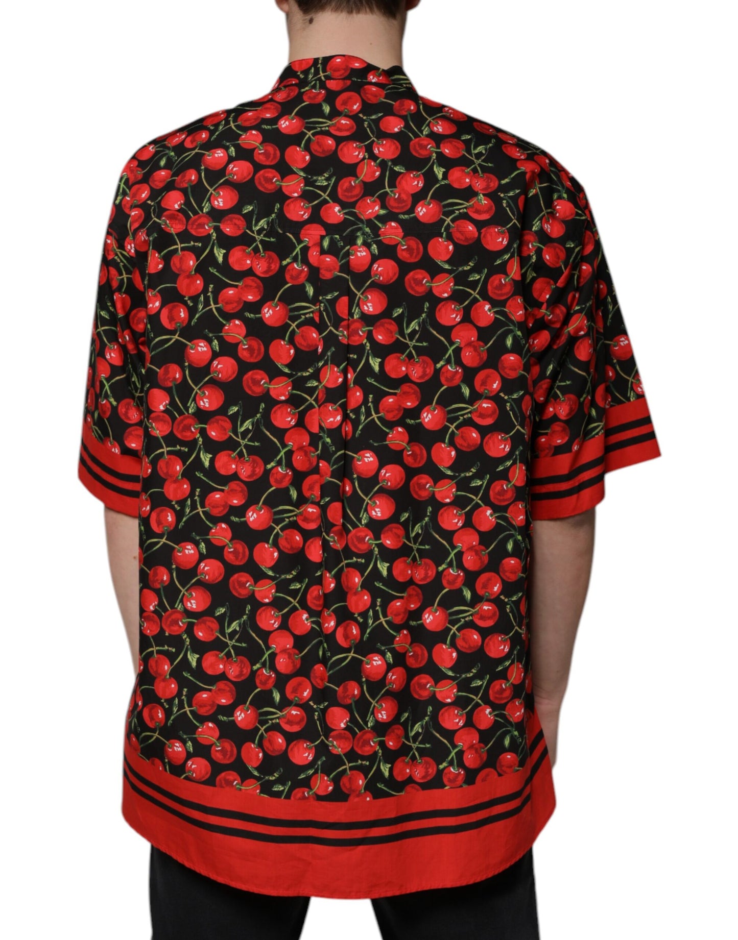 Бавовняна повсякденна сорочка Dolce &amp; Gabbana Black Cherry