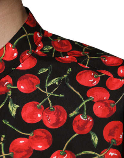 Бавовняна повсякденна сорочка Dolce &amp; Gabbana Black Cherry