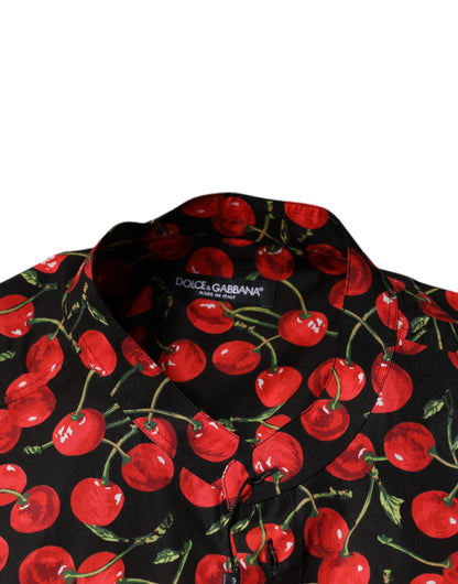 Бавовняна повсякденна сорочка Dolce &amp; Gabbana Black Cherry