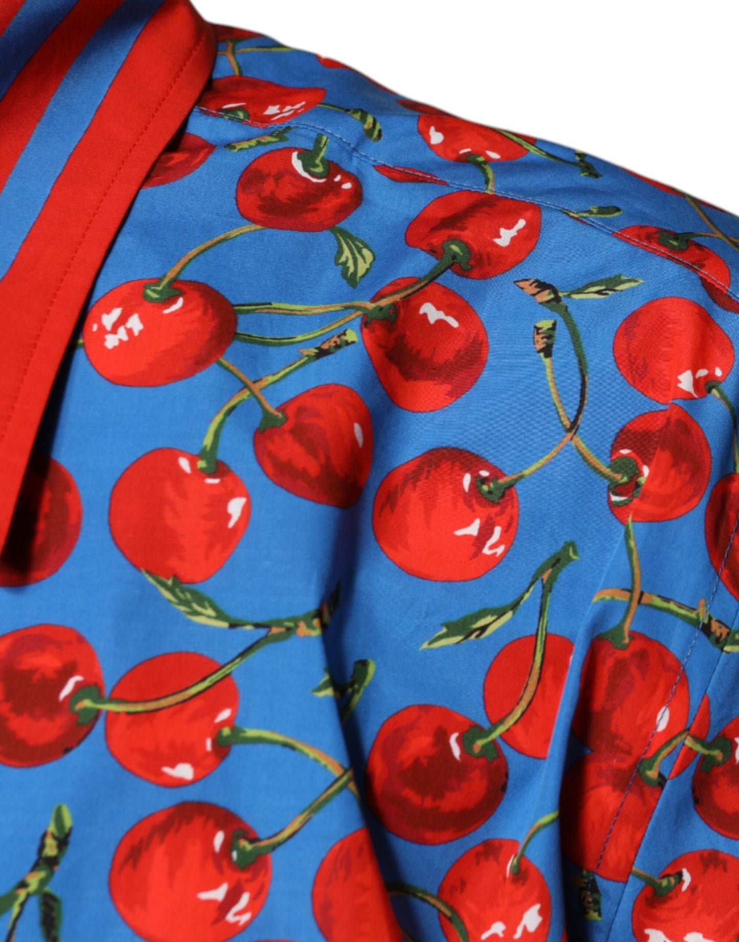 Бавовняна повсякденна сорочка Dolce &amp; Gabbana Blue Cherry