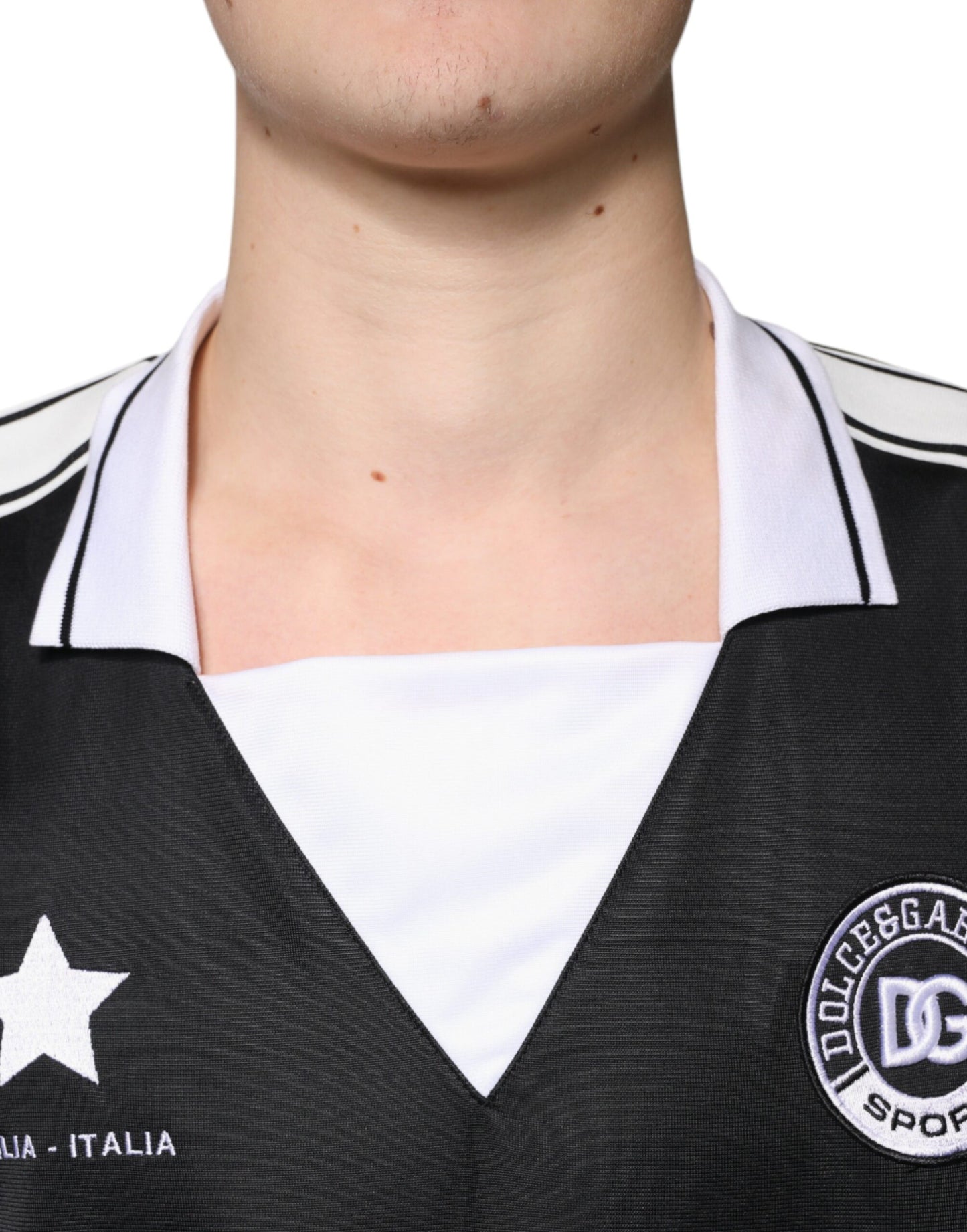 Футболка Dolce &amp; Gabbana Black White Sicilia з короткими рукавами