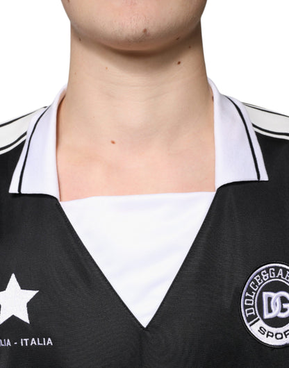 Футболка Dolce &amp; Gabbana Black White Sicilia з короткими рукавами
