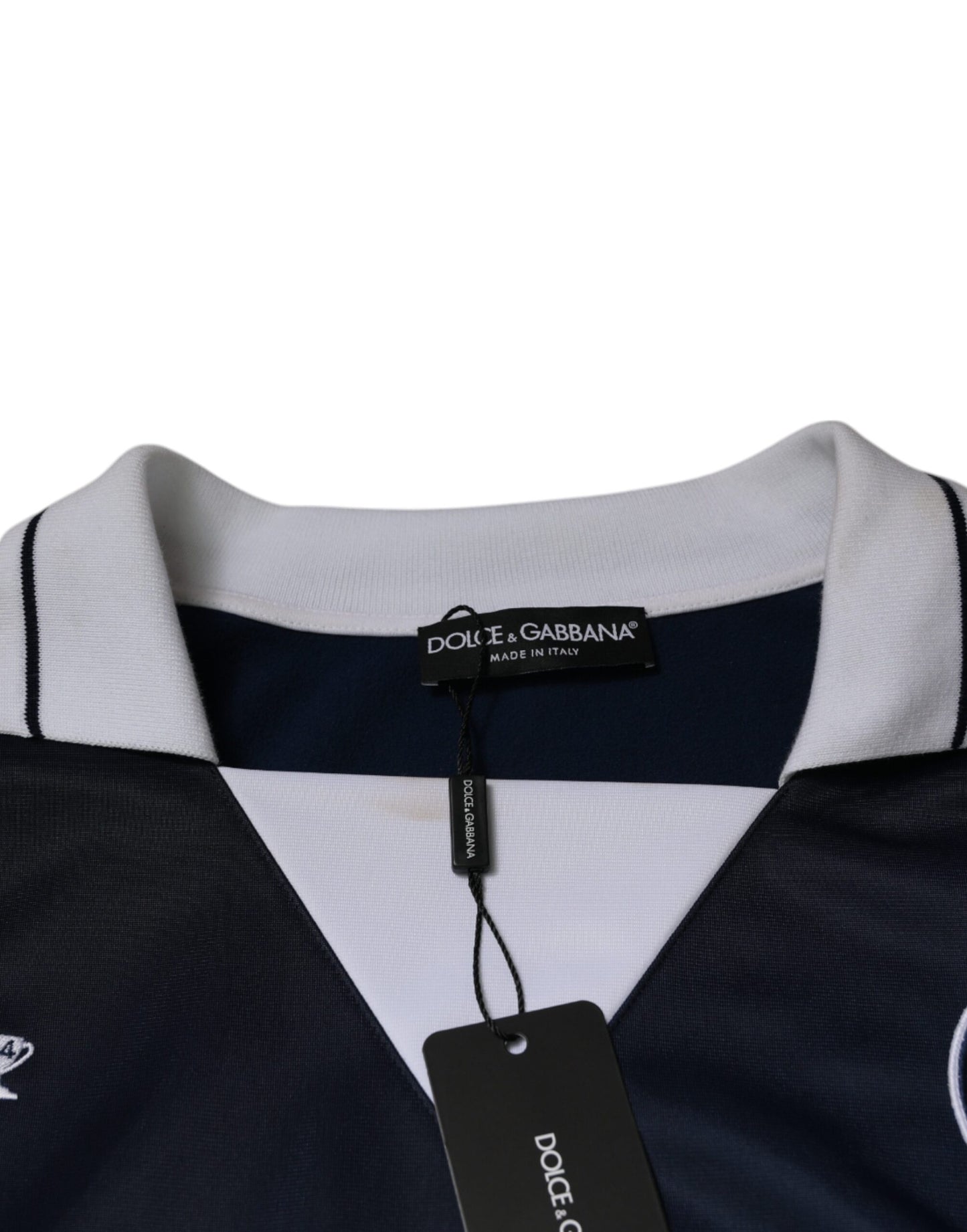 Футболка з довгим рукавом Dolce &amp; Gabbana Blue White Milano