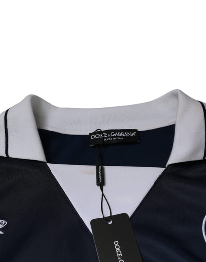 Футболка з довгим рукавом Dolce &amp; Gabbana Blue White Milano