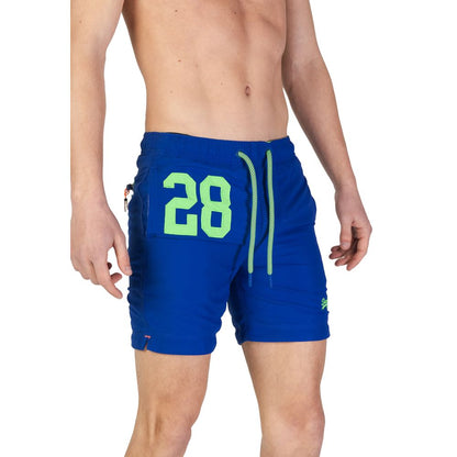 Синій поліестеровий купальник Superdry
