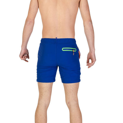 Синій поліестеровий купальник Superdry