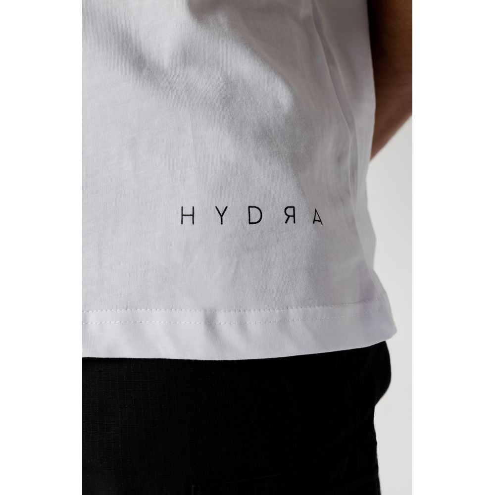 Біла бавовняна футболка Hydra Clothing