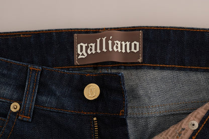 Стильні вузькі джинси з низькою посадкою John Galliano