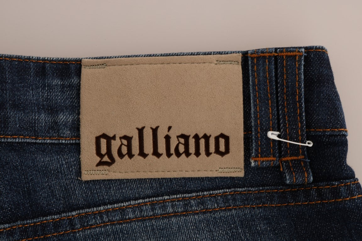 Стильні вузькі джинси з низькою посадкою John Galliano