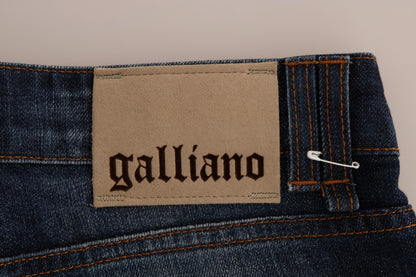 Стильні вузькі джинси з низькою посадкою John Galliano