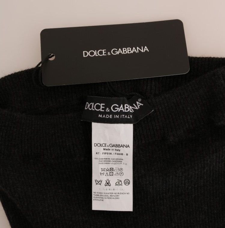 Елегантні сірі кашемірові штани з високою талією Dolce &amp; Gabbana