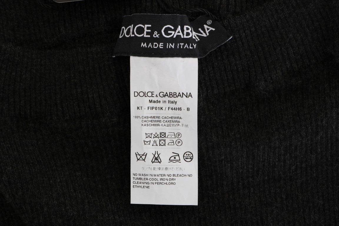 Елегантні сірі кашемірові штани з високою талією Dolce &amp; Gabbana