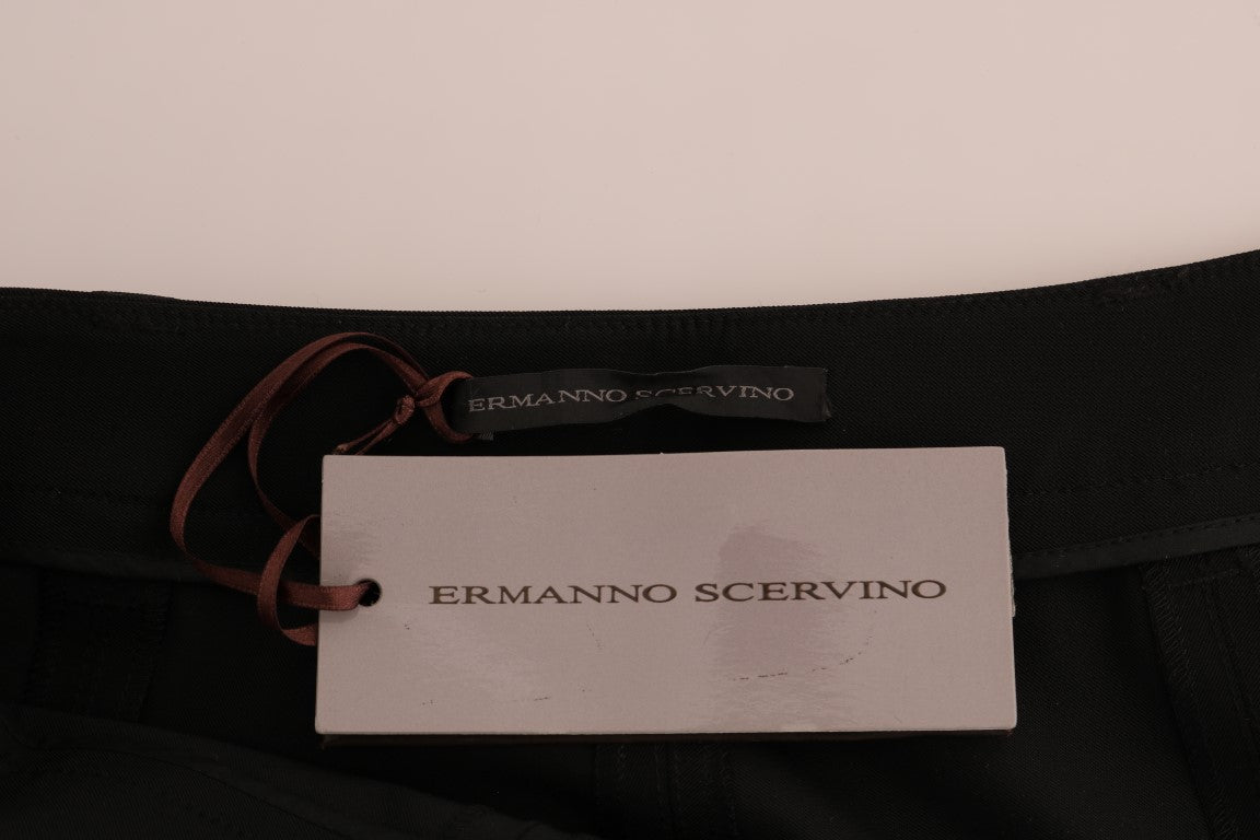 Витончені чорні легінси зі стременами Ermanno Scervino