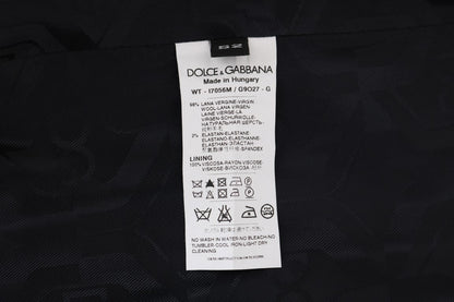 Елегантний сірий жилет із суміші вовни в смужку Dolce &amp; Gabbana