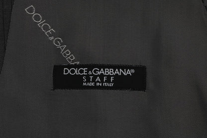 Витончений сірий однобортний жилет Dolce &amp; Gabbana
