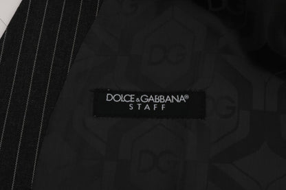 Елегантний сірий жилет у смужку Dolce &amp; Gabbana