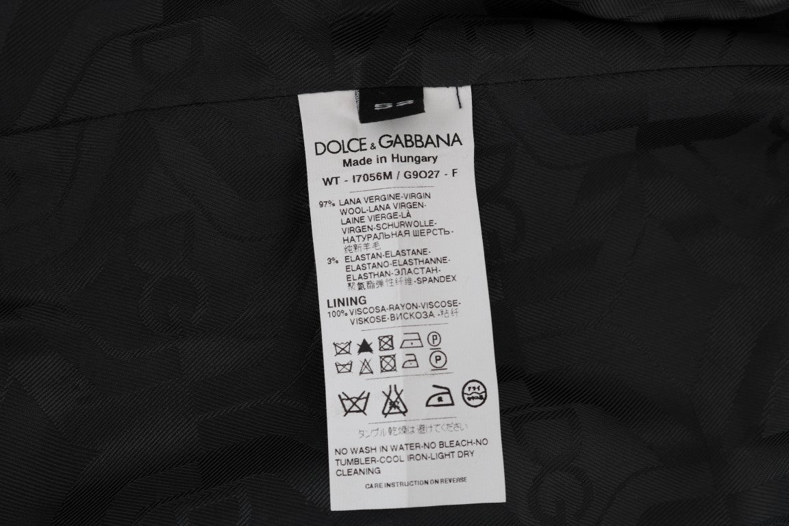 Елегантний сірий жилет у смужку Dolce &amp; Gabbana
