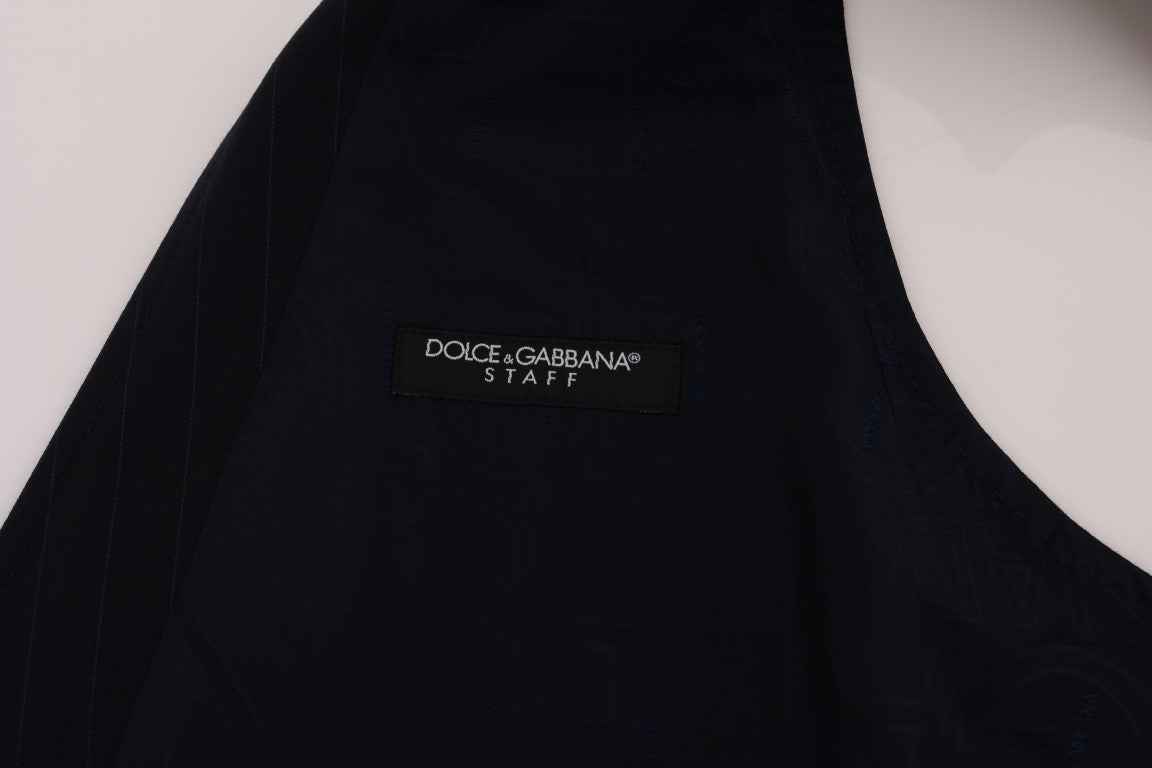 Елегантний жилет із суміші вовни в смужку Dolce &amp; Gabbana