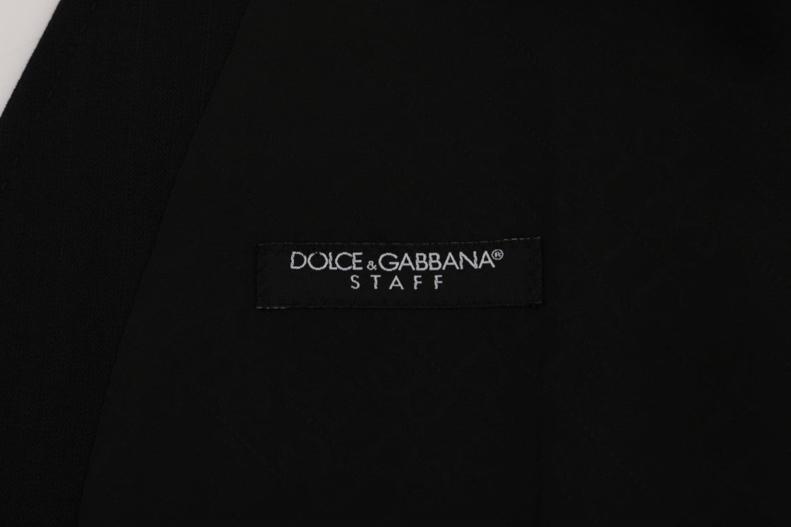 Елегантний жилет із суміші вовни в смужку Dolce &amp; Gabbana