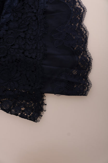 Елегантна мереживна сукня А-силуету з квітковим принтом Dolce &amp; Gabbana