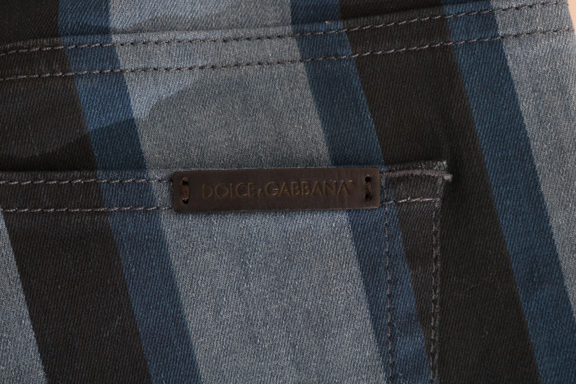 Приталені джинси Dolce &amp; Gabbana Chic у синю смужку